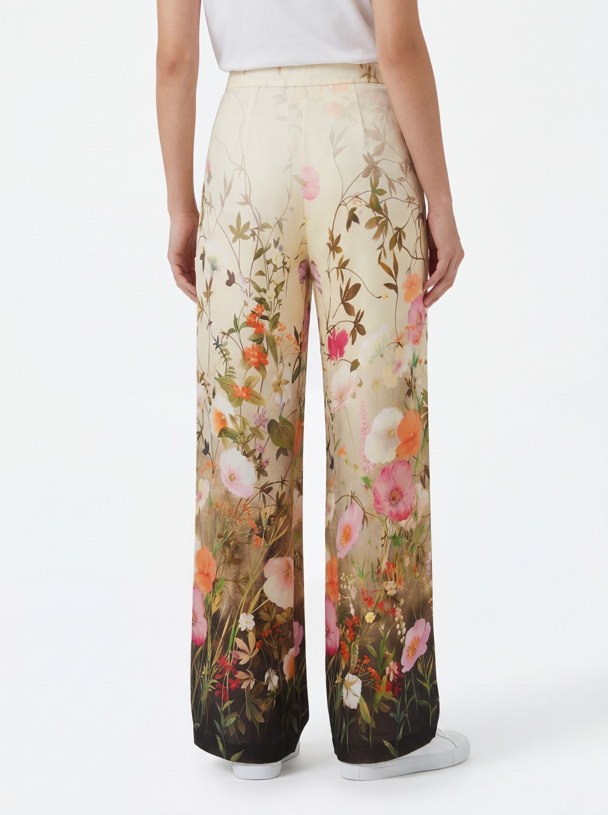 Stehmann Flanna Hose americano Gr.34 Jersey Blumen-Print