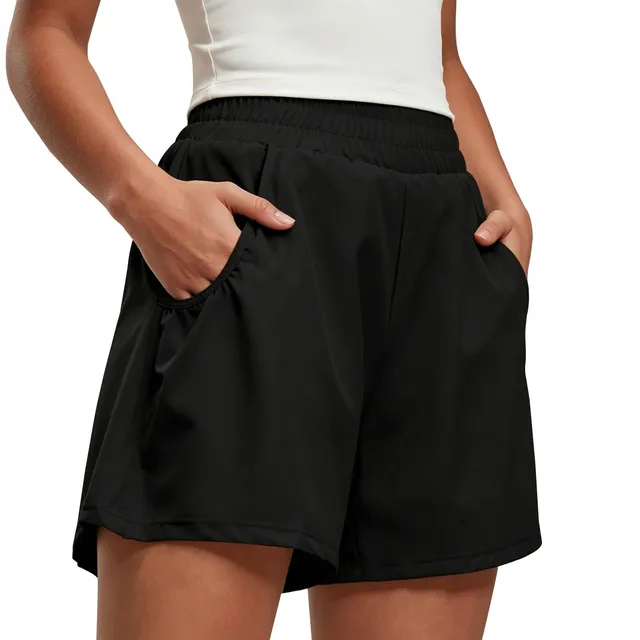 YYDSXK Badeshorts Damen High Waist Schwarz UPF50+ Gr.L