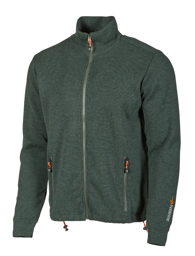 Ivanhoe Hadar Full Zip Herren Wolljacke Rifle Green Merino