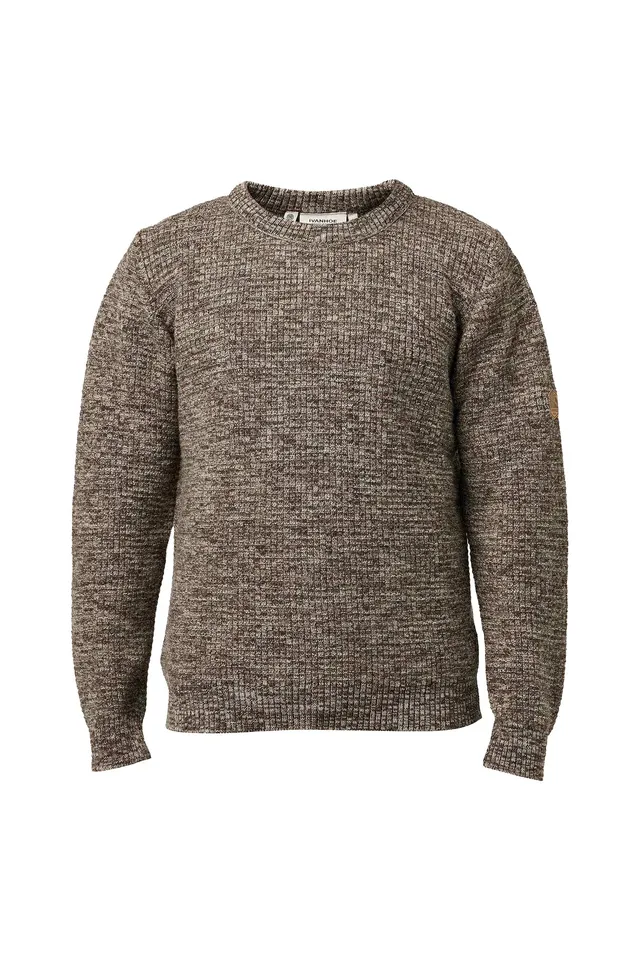 Ivanhoe NLS Petal Wollpullover Chocolate ungefärbt