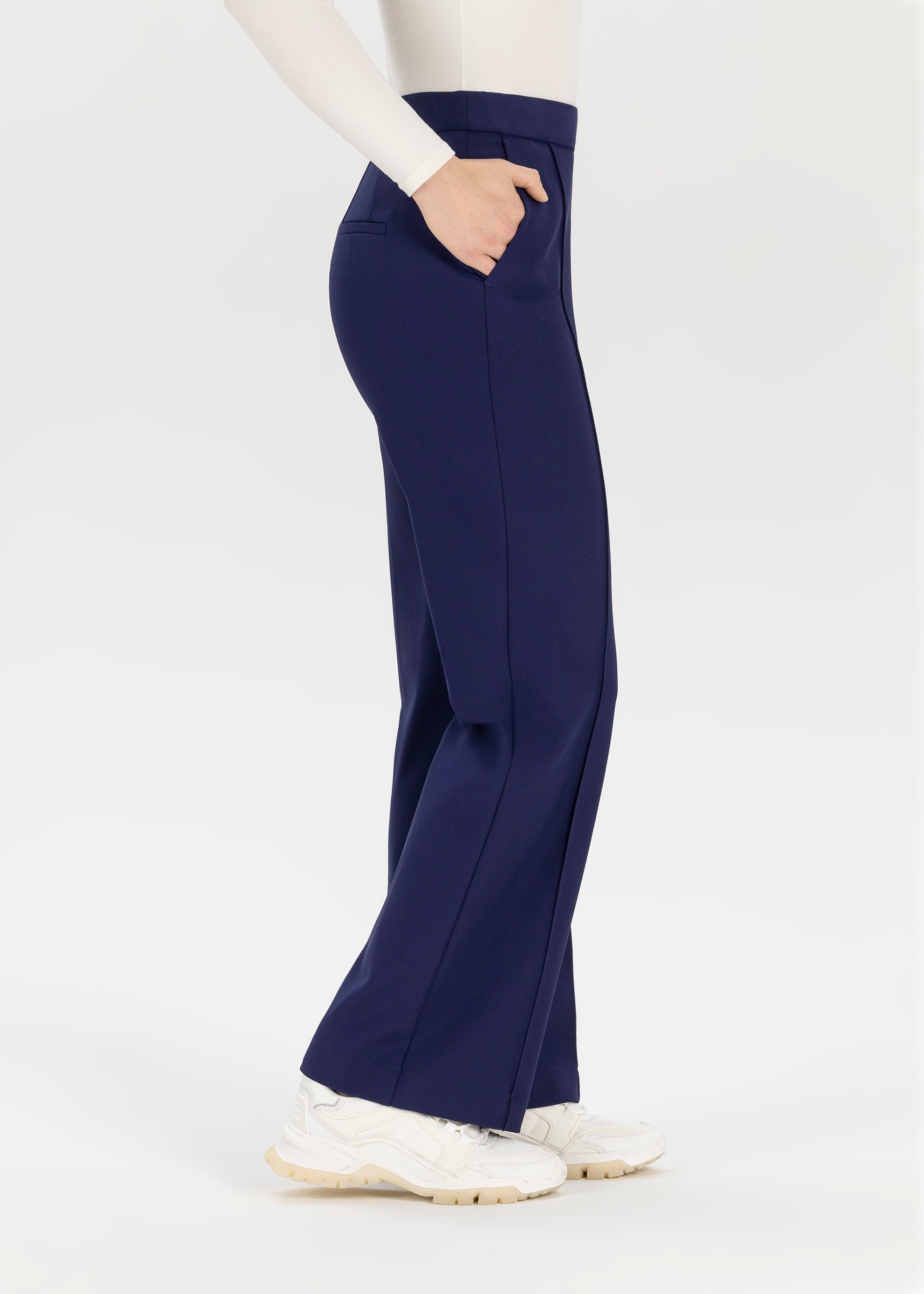 Stehmann Relaxed Fit Hellena Weite Hose jolly blue Jersey