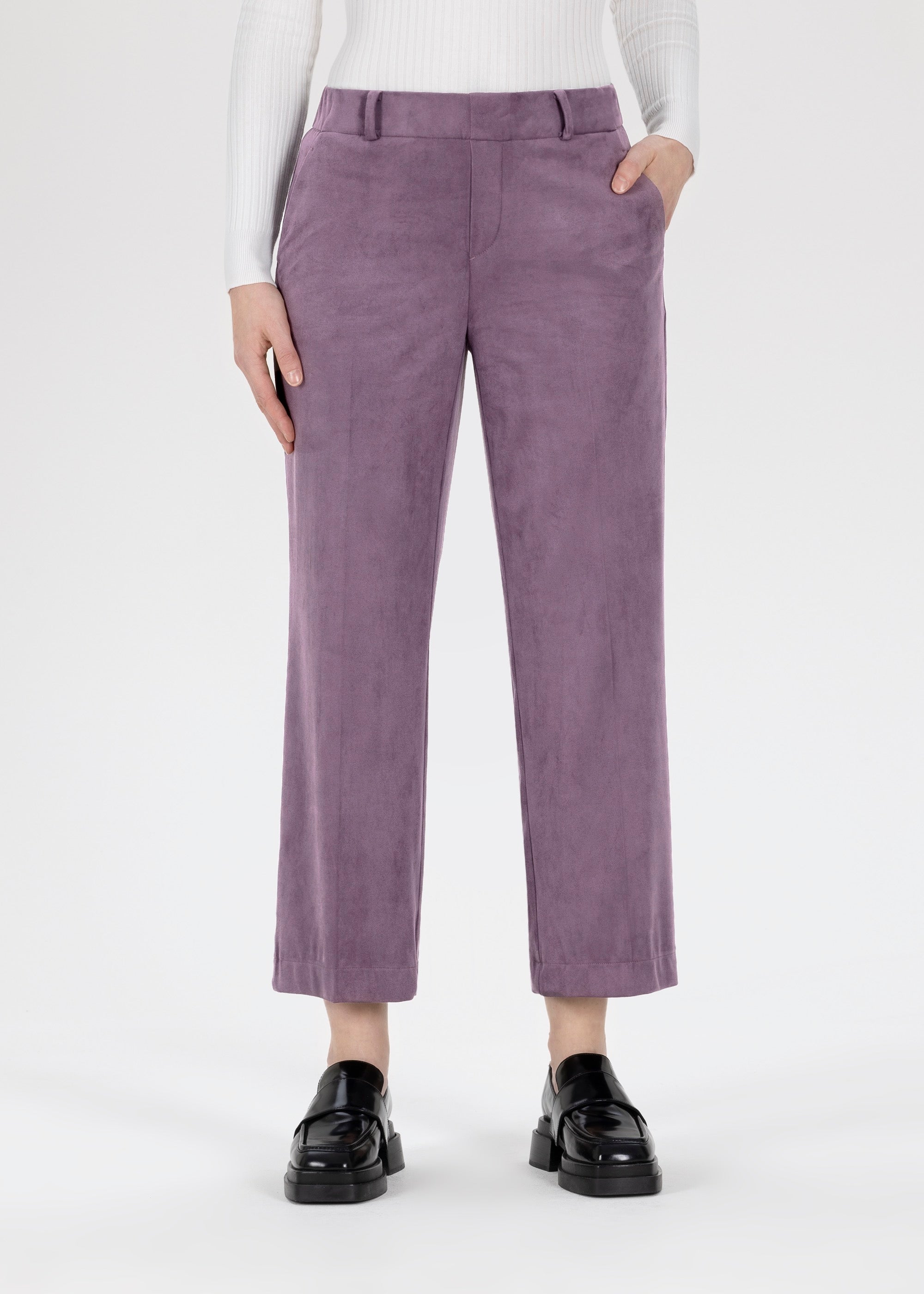Stehmann Fenja Culotte Wildlederoptik dark violet Lila