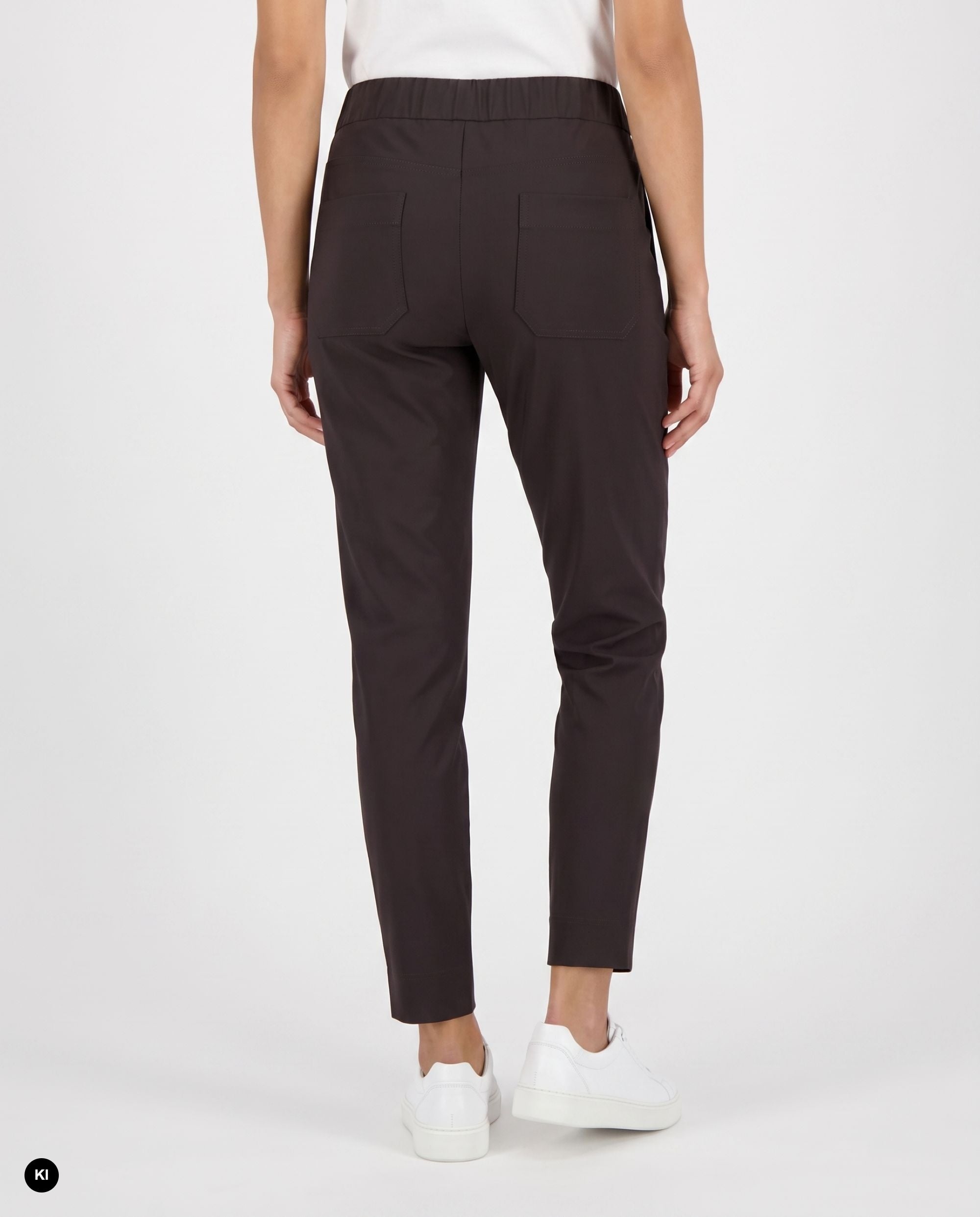 Stehmann Roxana 7/8 Jogpants Hose dark mocha elastischer Bund