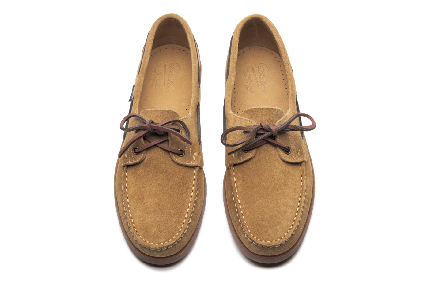 Paraboot Barth Marine Bootsschuhe Cognac Velours Miel