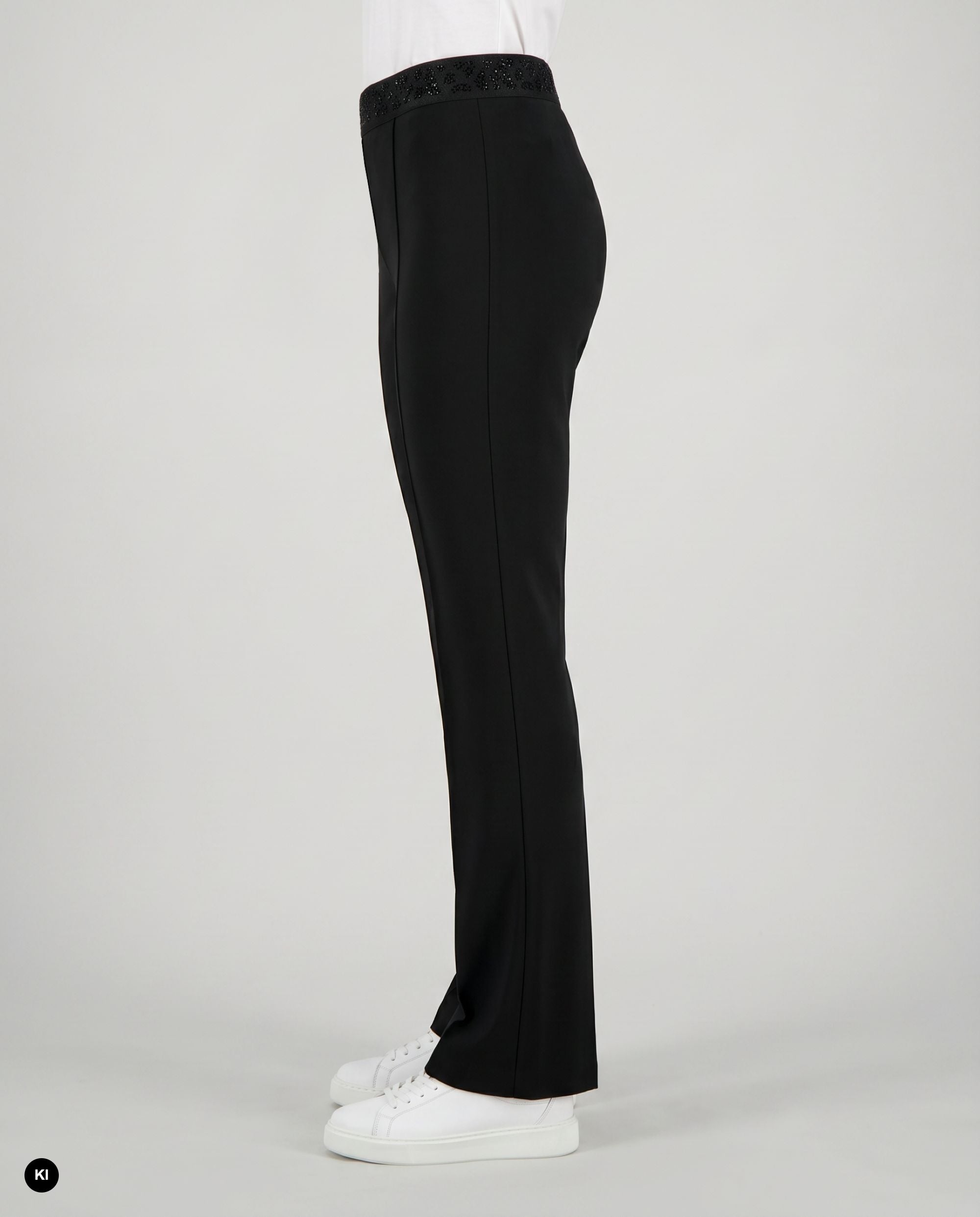 Stehmann Leni 7/8-Hose Scuba-Crepe schwarz Slim Fit