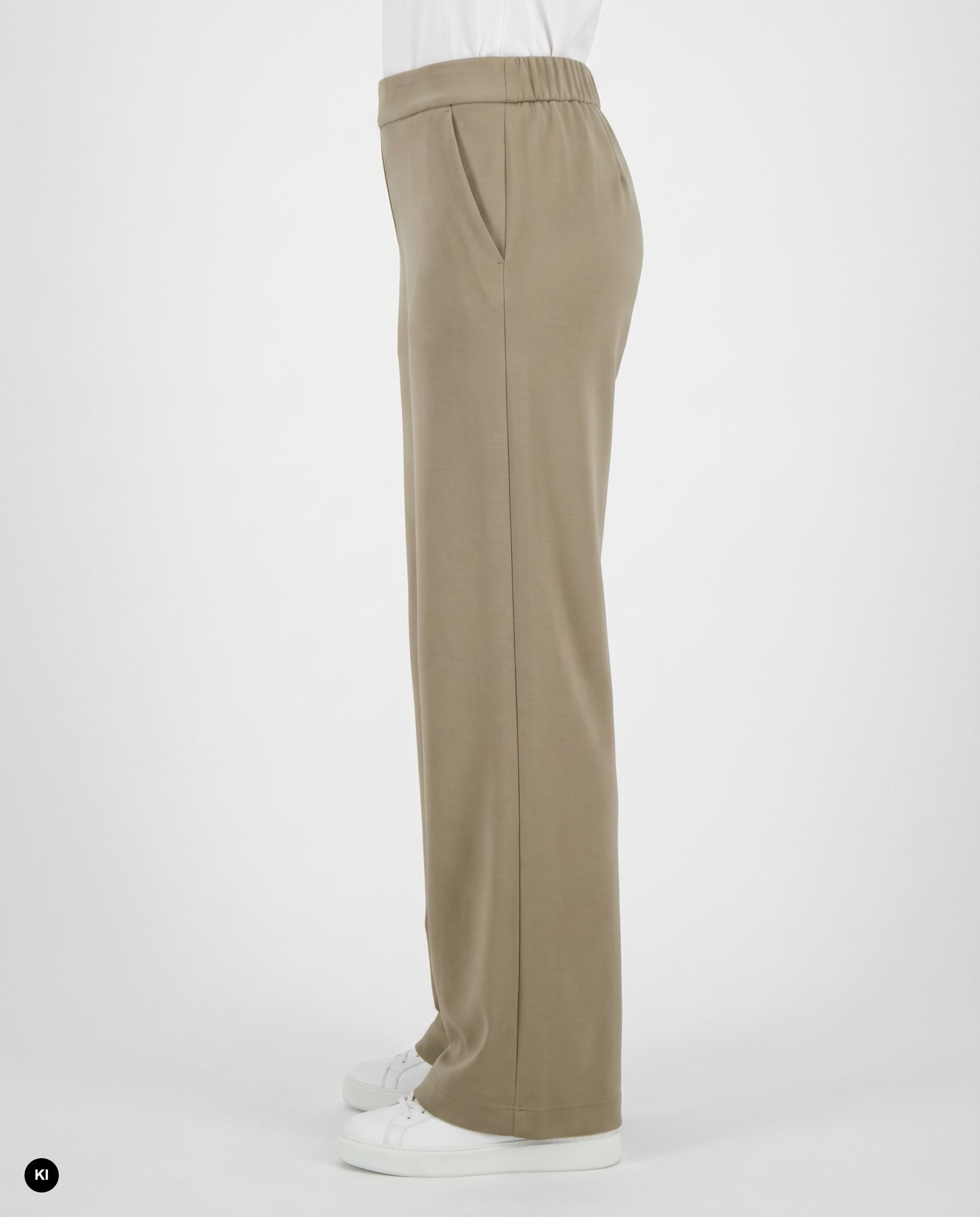 Stehmann Hamatit Hose Relaxed Fit greige Scuba