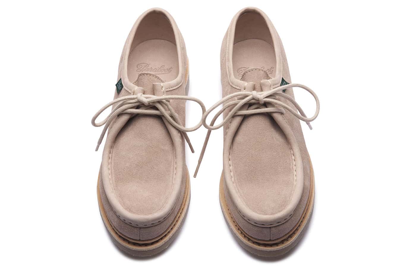 Paraboot Mirabelle Derby Miel Velours Gres Wildleder