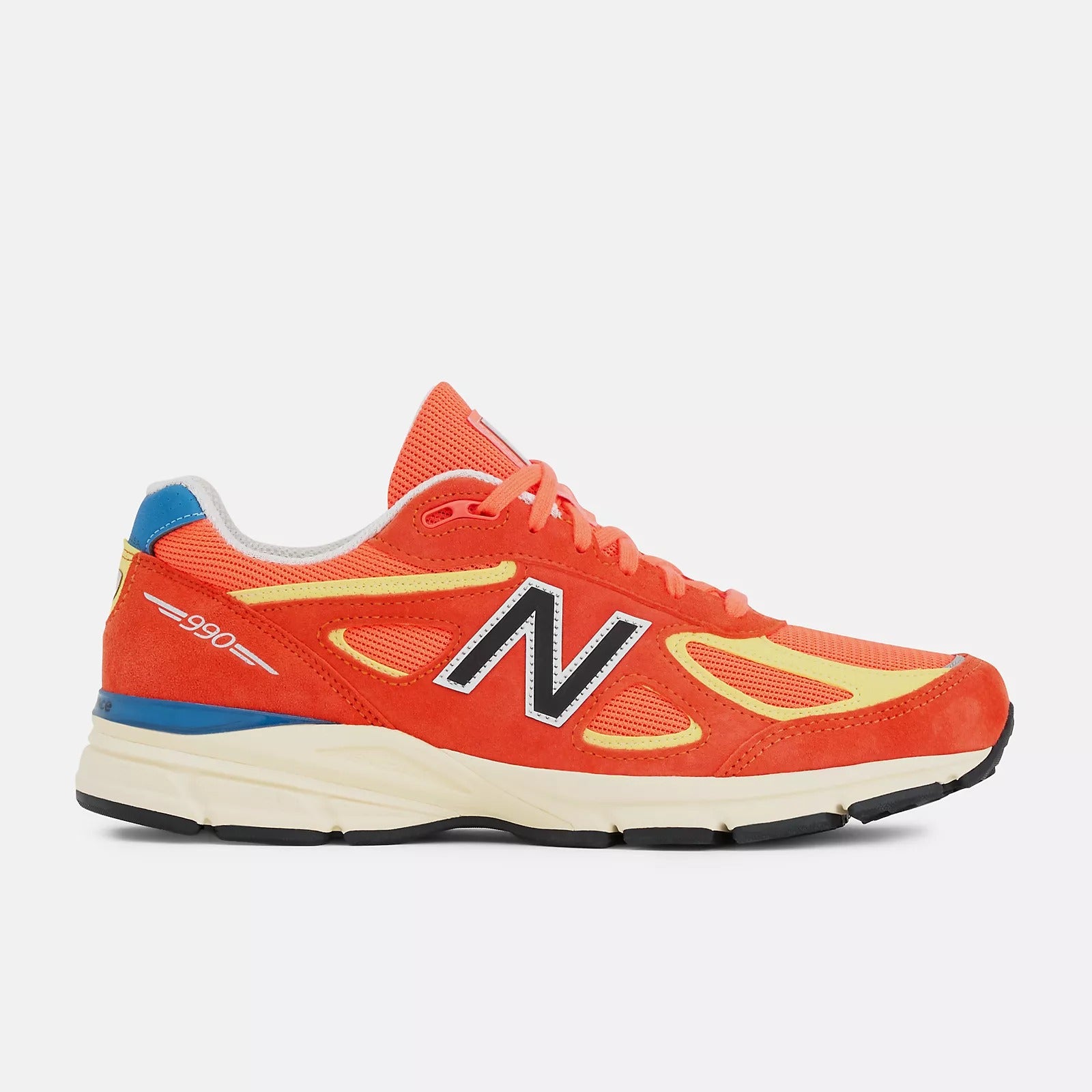 New Balance 990v4 Sneaker Urgent Red/Maize ABZORB