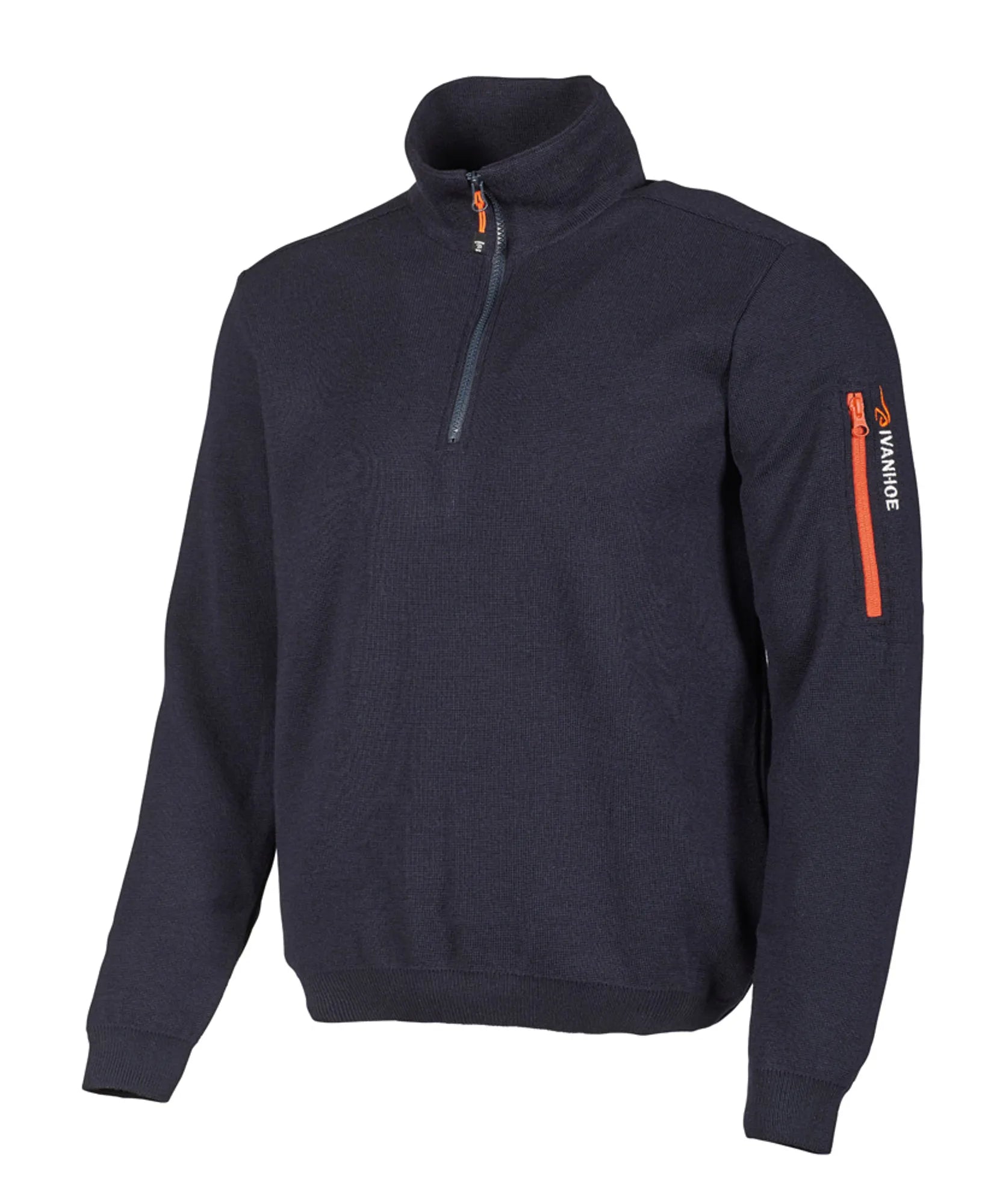 Ivanhoe Hadar Half Zip Pullover Navy M Merino