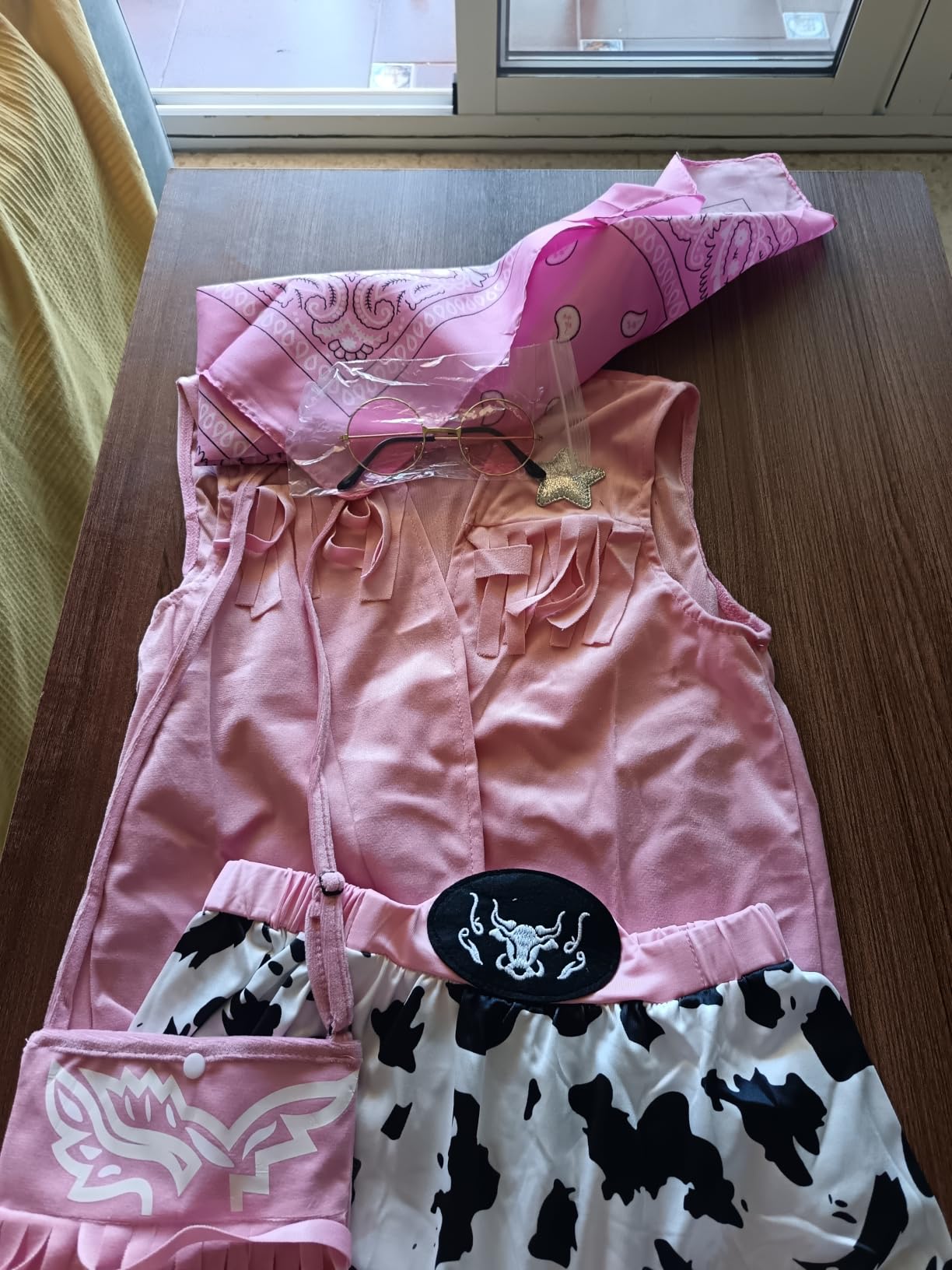 YYDSXK Cowboy Kostüm Kinder Mädchen Weste Gr.130