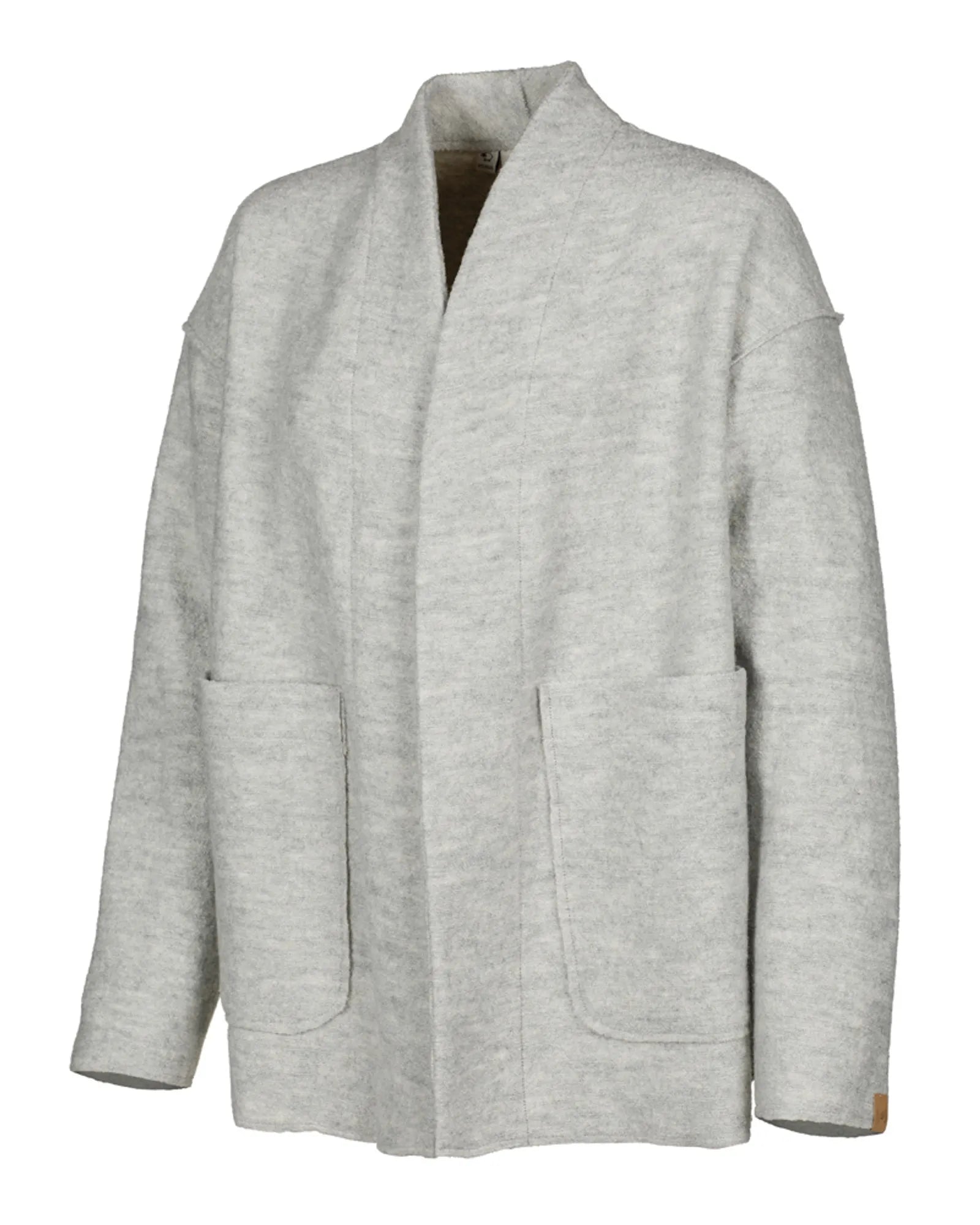 Ivanhoe Ammarp Cardigan Damen Light Silver Grey Filzwolle Oversize