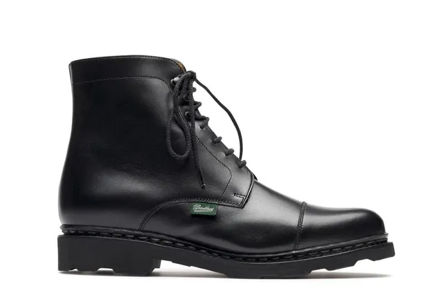 Paraboot Clamart Griff Schnürstiefel Noir Lisse Noir