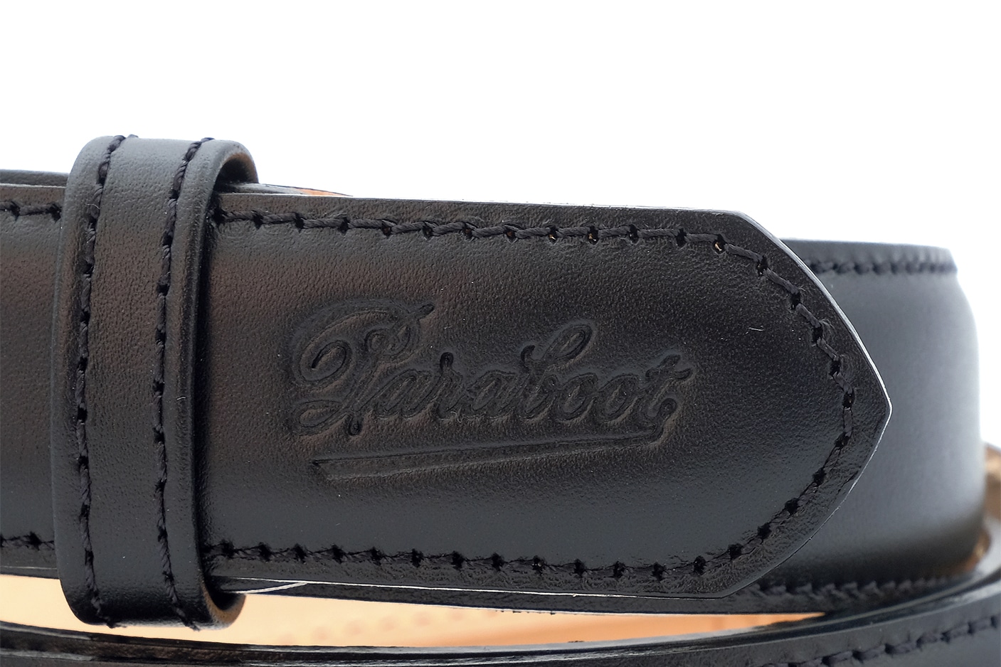 Paraboot Ceinture Uranos Gürtel Lisse Noir Leder