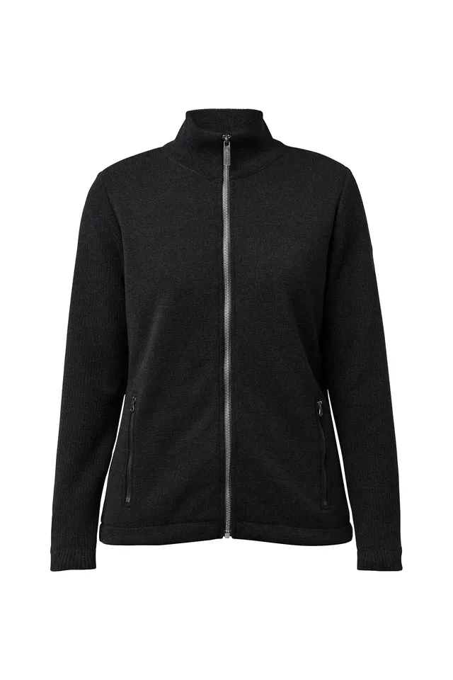 Ivanhoe Harriet Windbreaker Strickjacke Black Merino
