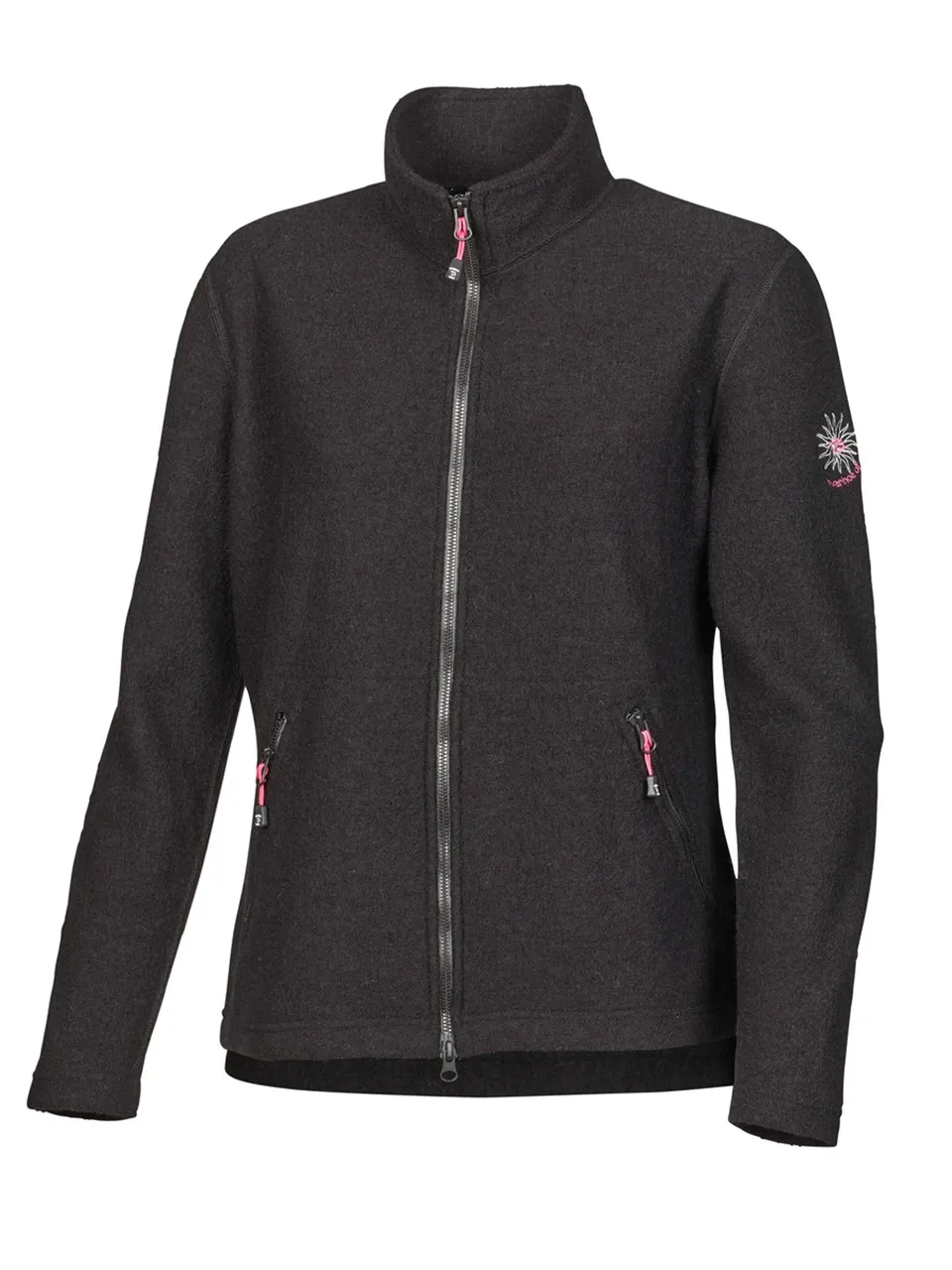 Ivanhoe Leona Full Zip Wolljacke Black 98% Wolle