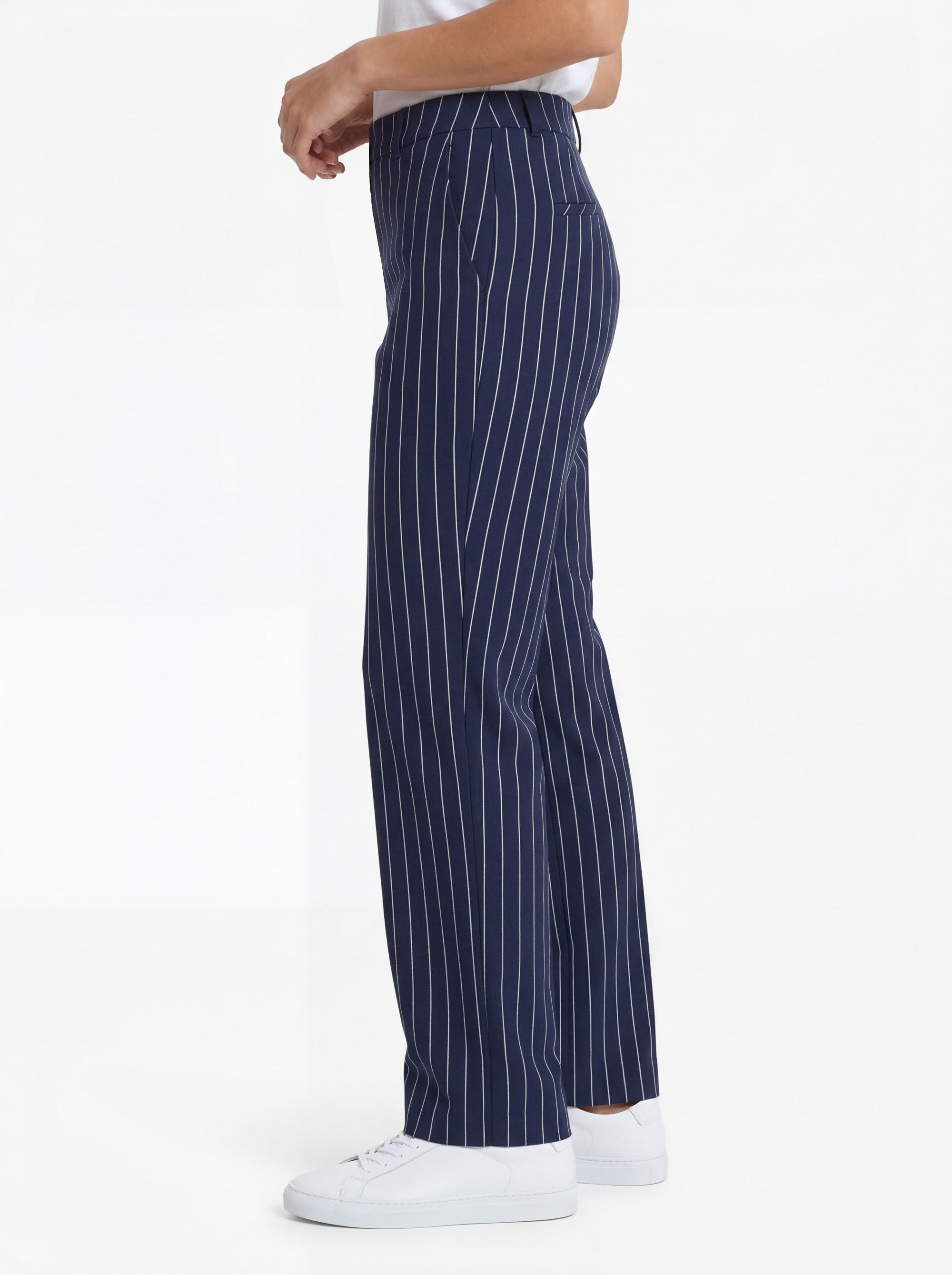 Stehmann Fenja Culotte Hose marine-weiss Nadelstreifen