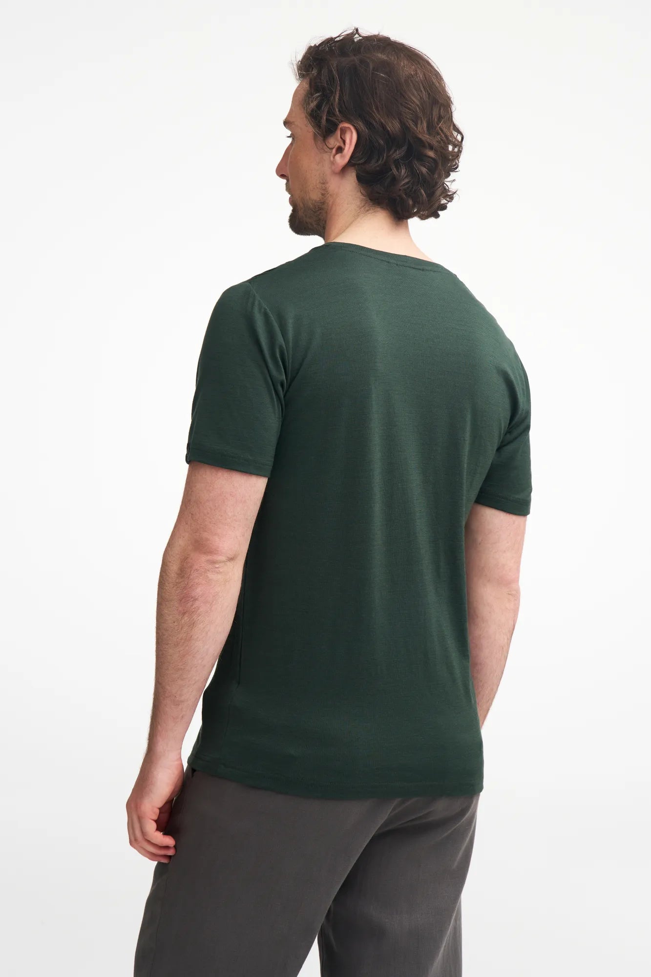 Ivanhoe Underwool Ceasar T-Shirt Merino Rifle Green 160g