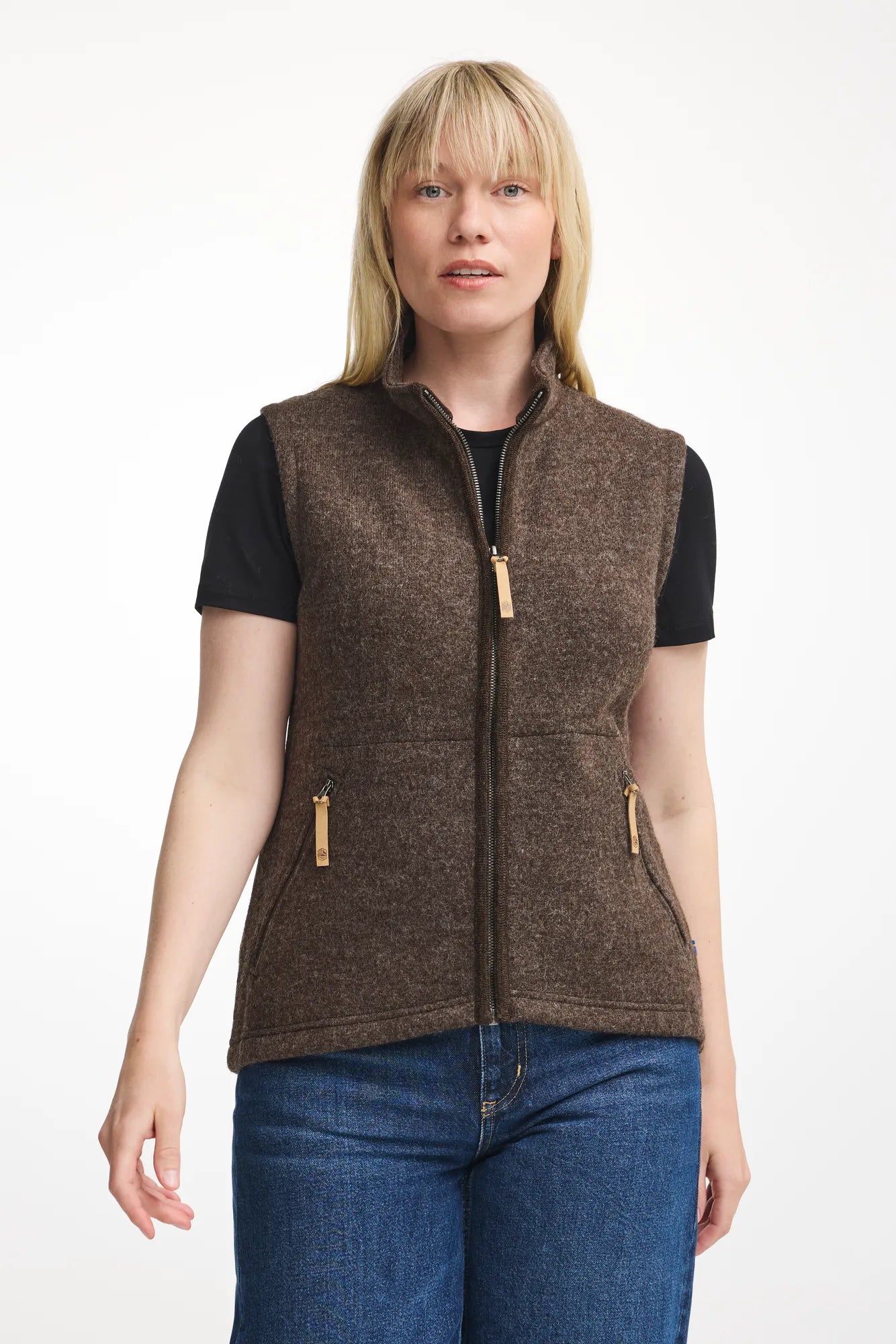 Ivanhoe NLS Coco Vest Weste Chocolate 100% Wolle