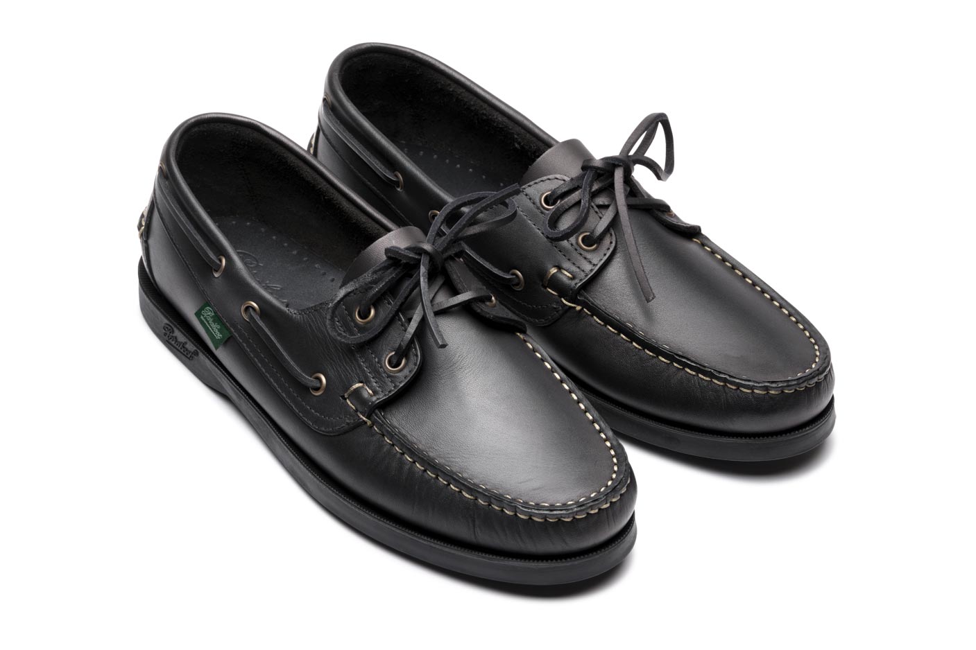 Paraboot Barth Bootsschuh Glattleder Schwarz Marine