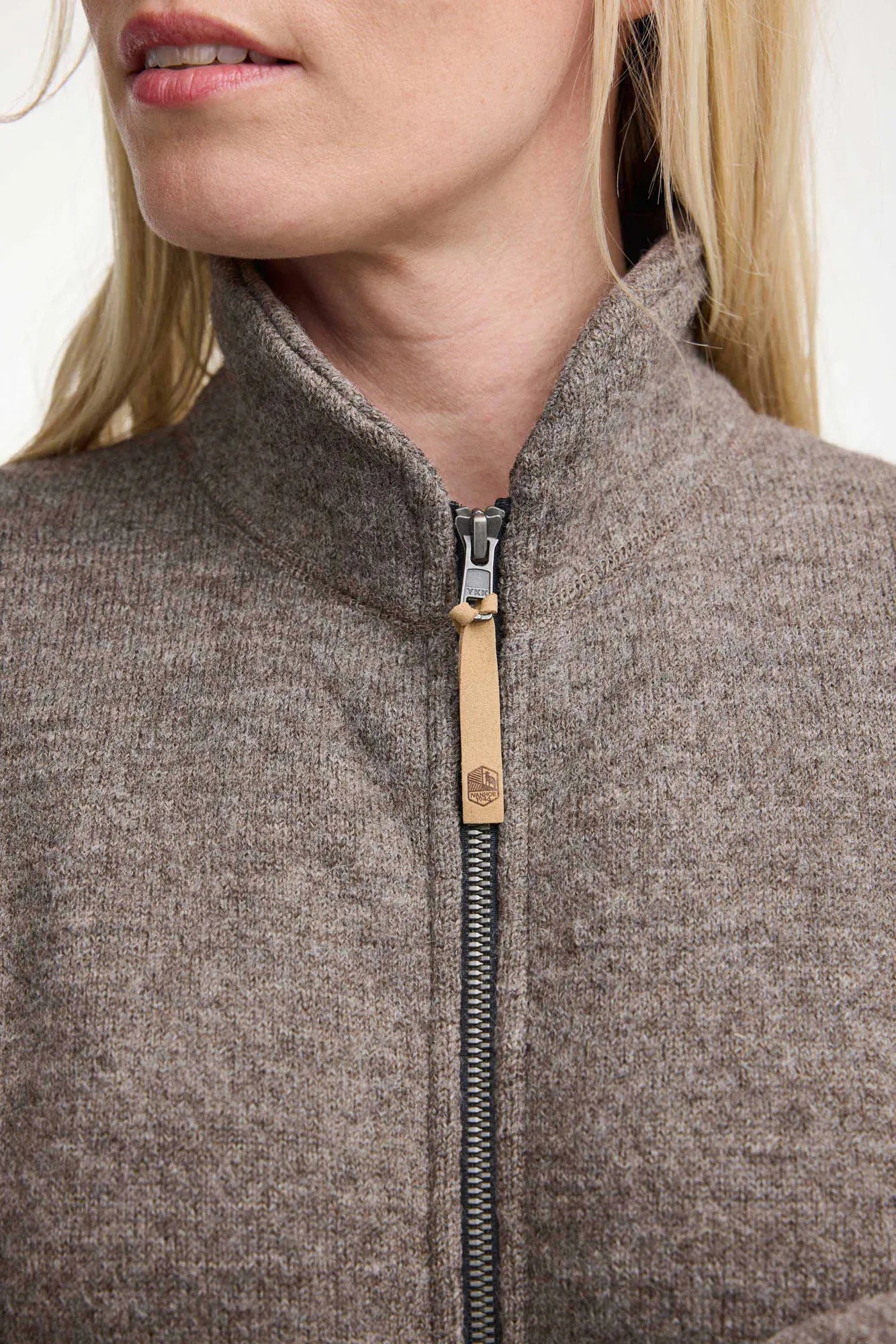 Ivanhoe NLS Twig Long Wolljacke Nutmeg 100% Wolle