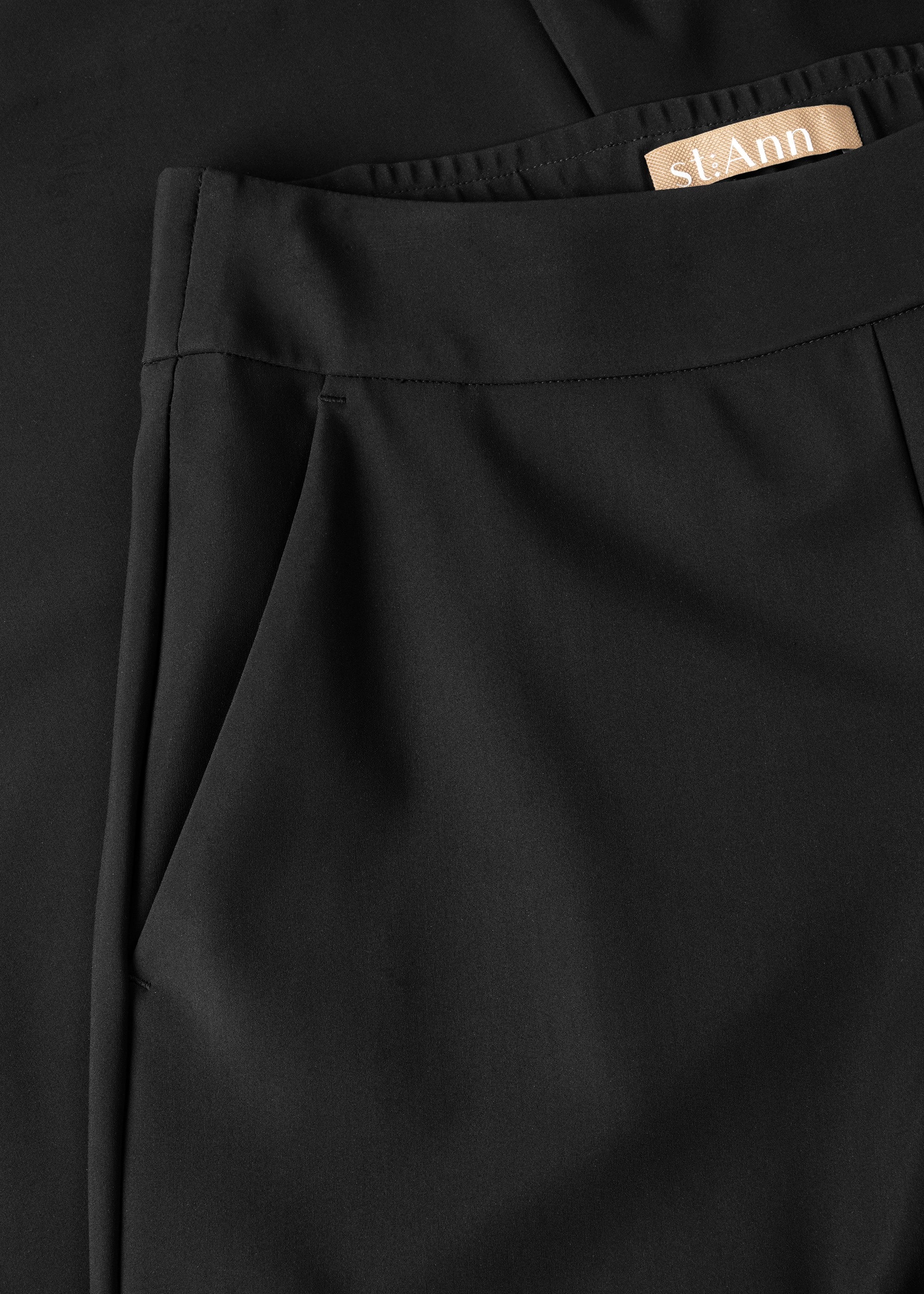 Stehmann Hamatit Sporty Tec Hose schwarz Wide-Leg 38