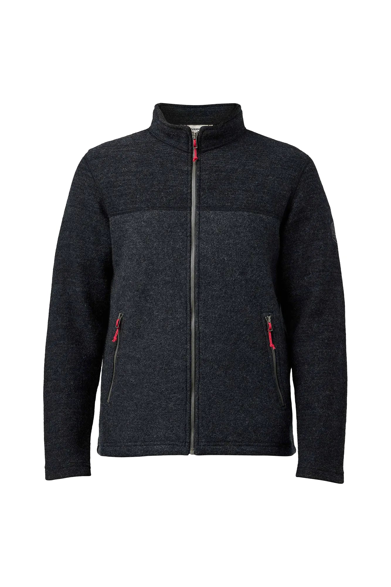Ivanhoe Jon Full Zip Wolljacke Volcanic Ash