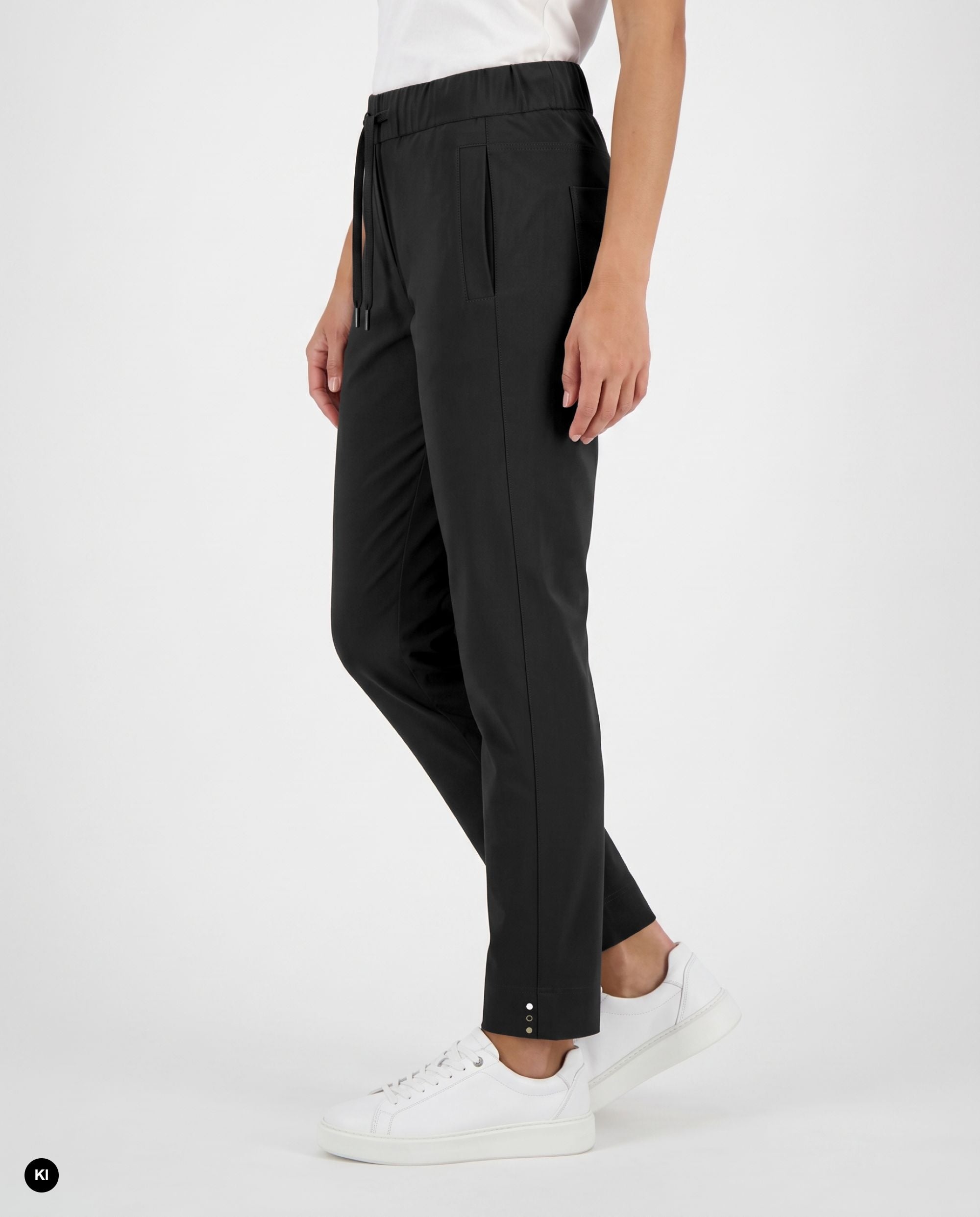 Stehmann Roxana 7/8 Jogpants Hose schwarz elastischer Bund