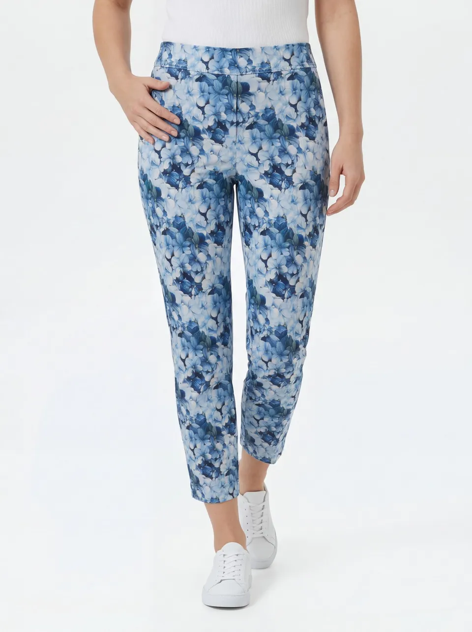 Stehmann Fimi 6/8 Hose Summer Flower Marine Slim