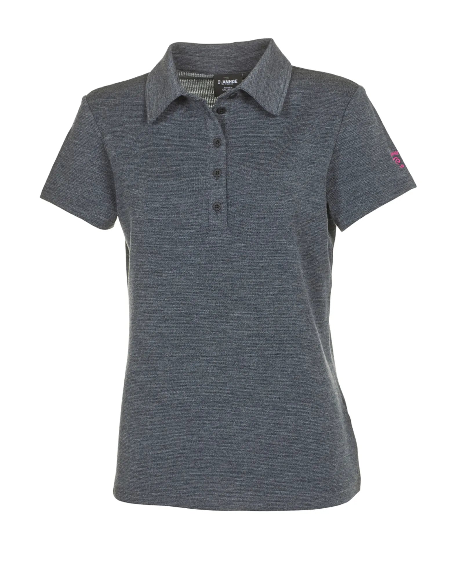 Ivanhoe UW Evin Poloshirt Polo Damen 36 Graphite Marl Merino