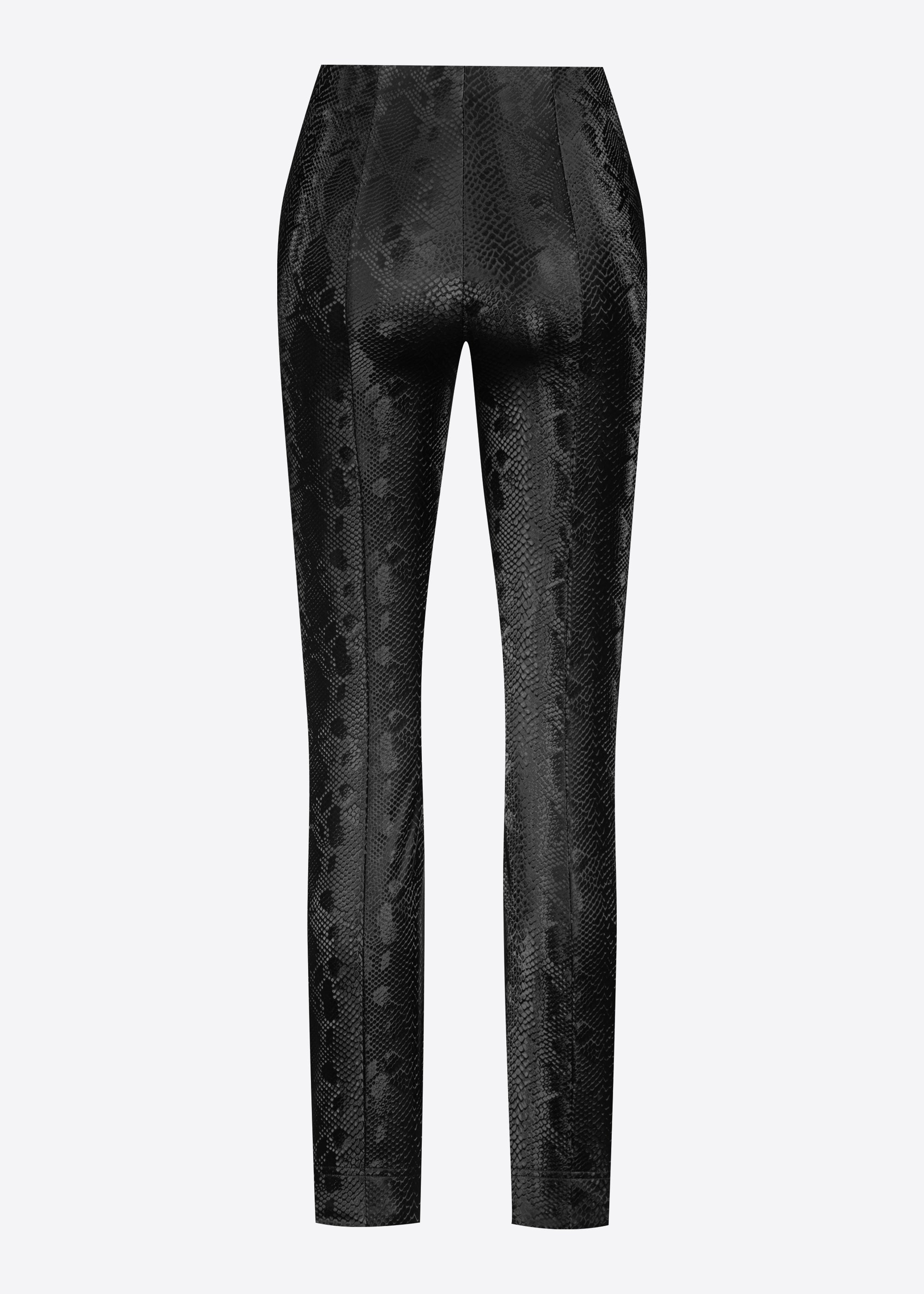 Stehmann Loli 7/8 Slim Fit Hose schwarz Shiny Snake