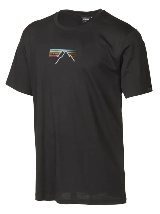Ivanhoe Ceasar Sunset T-Shirt Schwarz Merino 100% Wolle