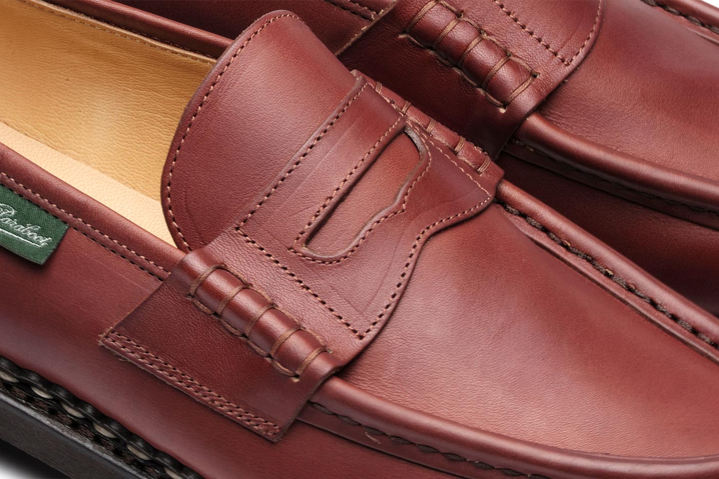 Paraboot Reims Loafer Braun Glattleder Marron