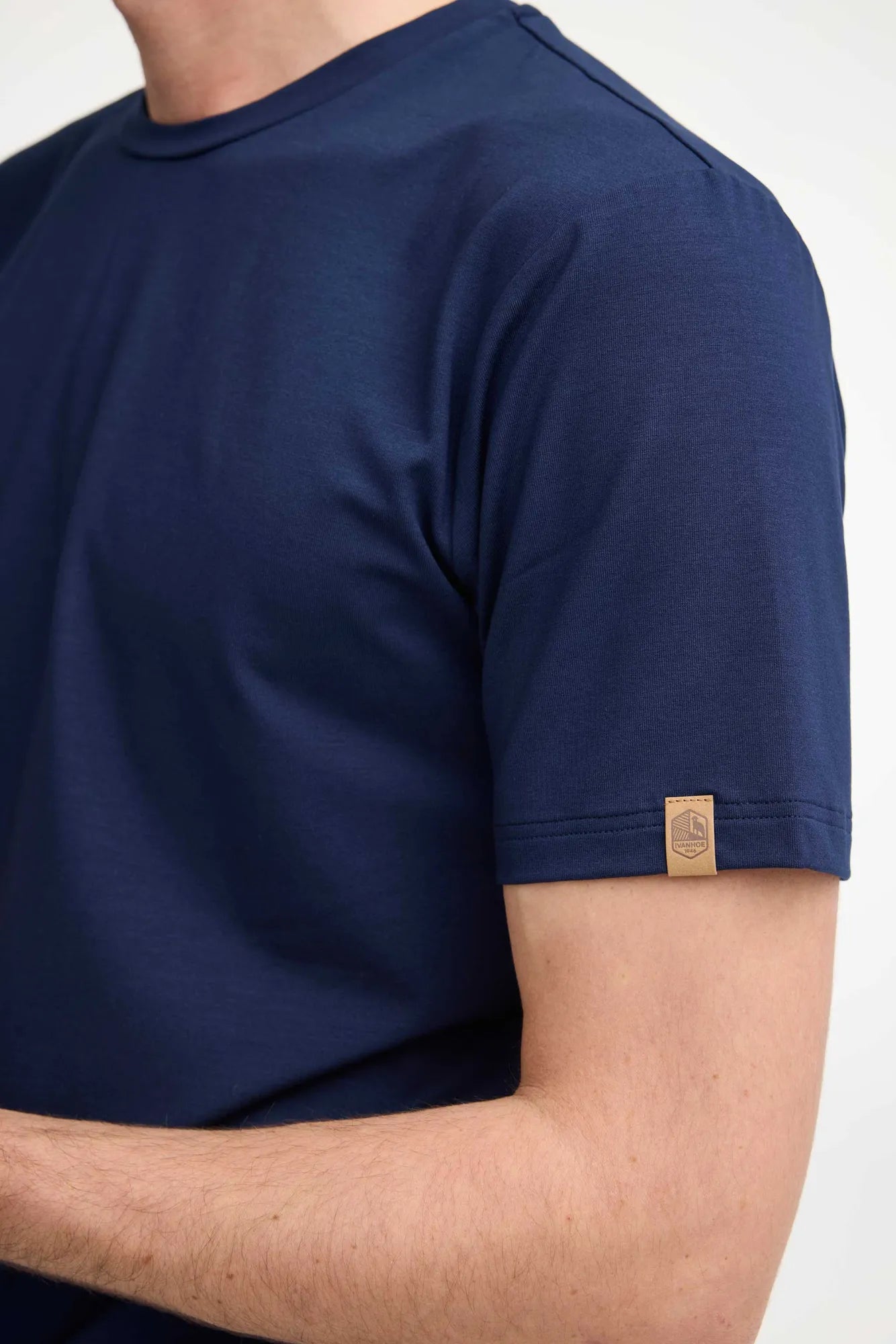 Ivanhoe GY Otto T-Shirt Herren Navy Tencel Lyocell