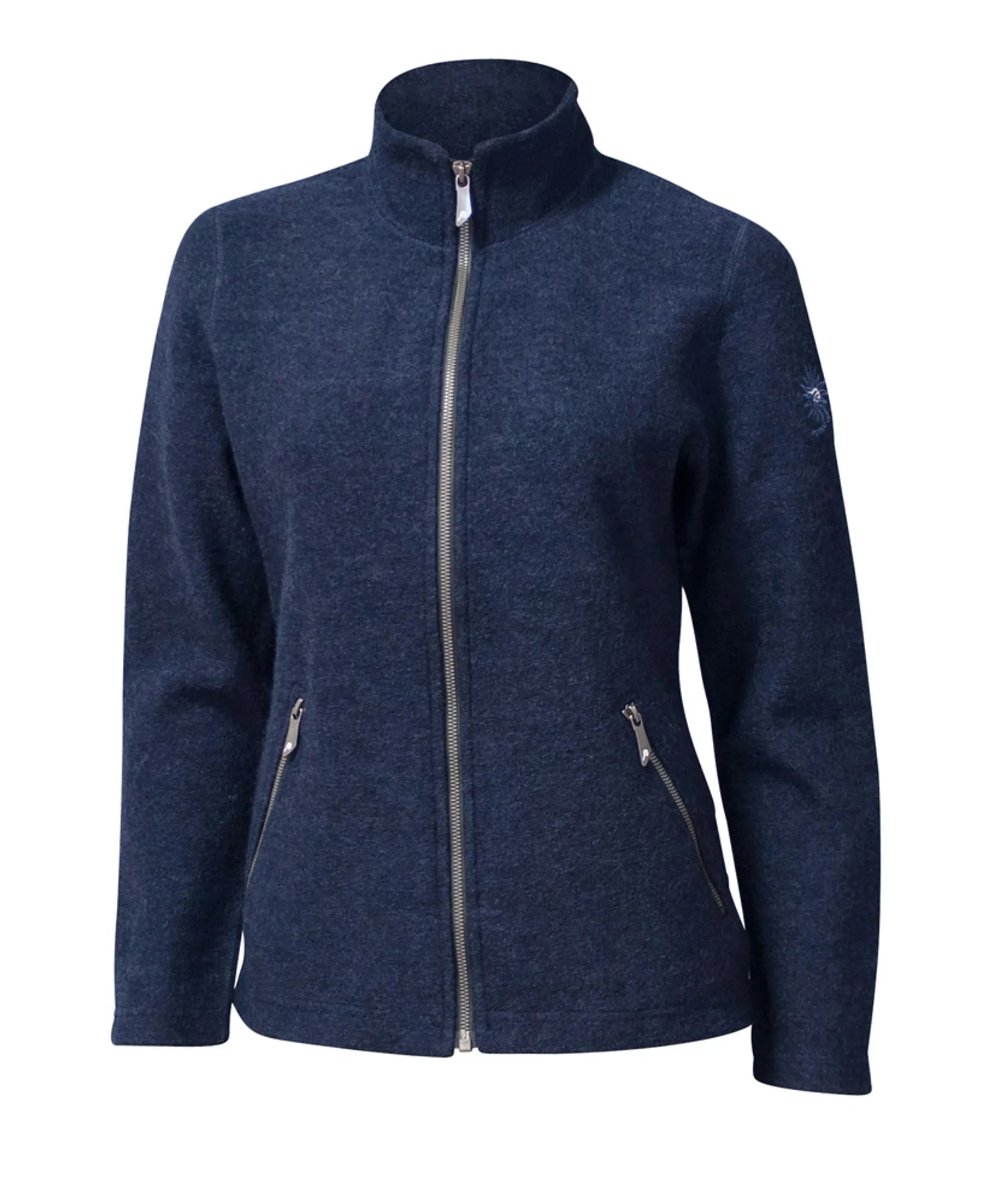 Ivanhoe Bella Full Zip Strickjacke Light Navy 38 Wolle