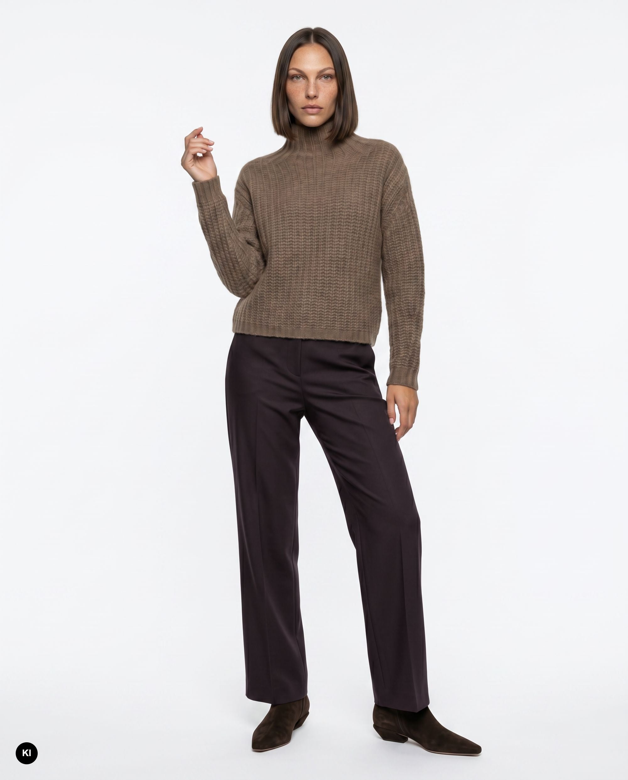 Stehmann Culotte Fenja Culotte chocolate plum Viskose-Jersey