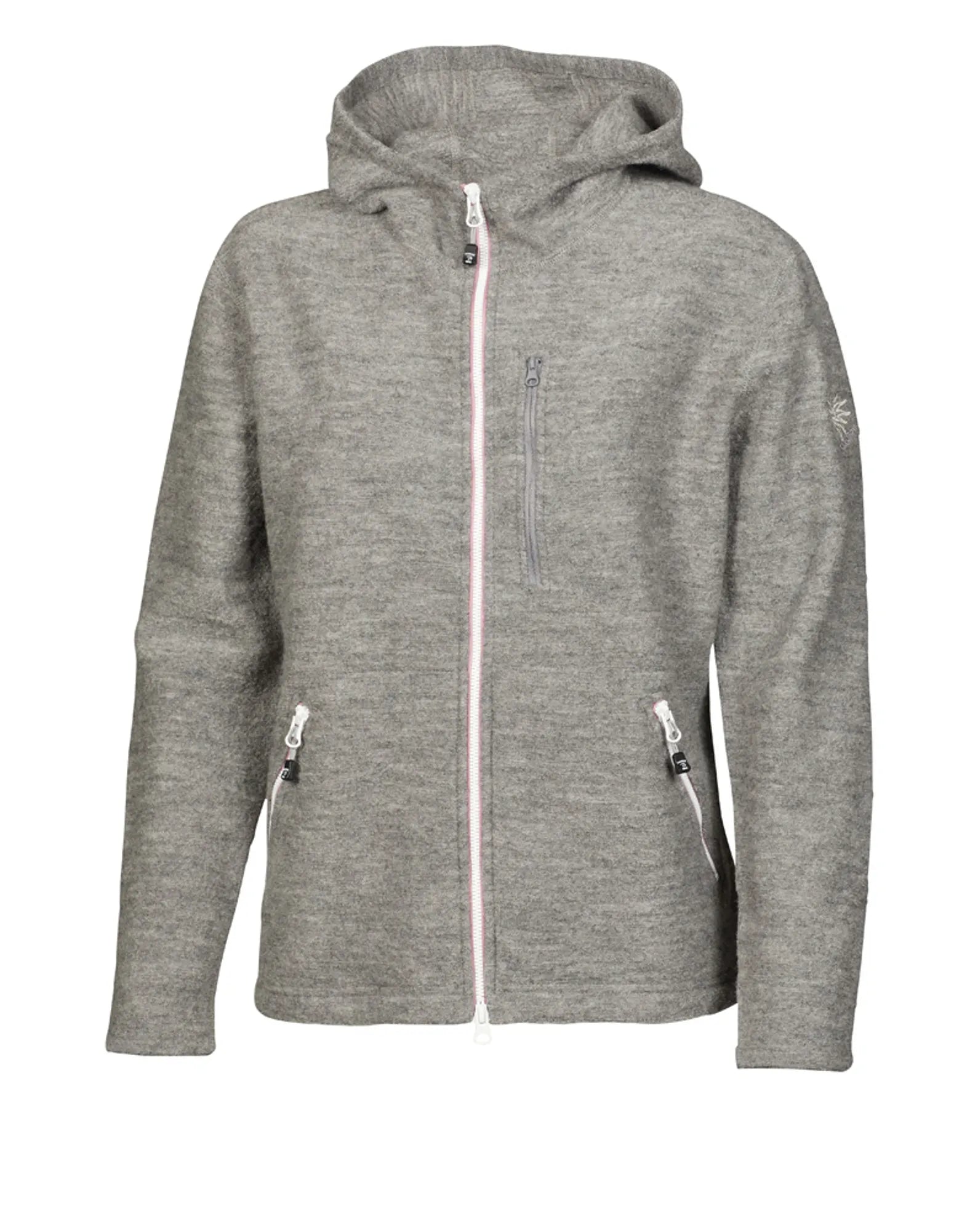 Ivanhoe Tara Hood Strickhoodie Grey Marl 98% Wolle