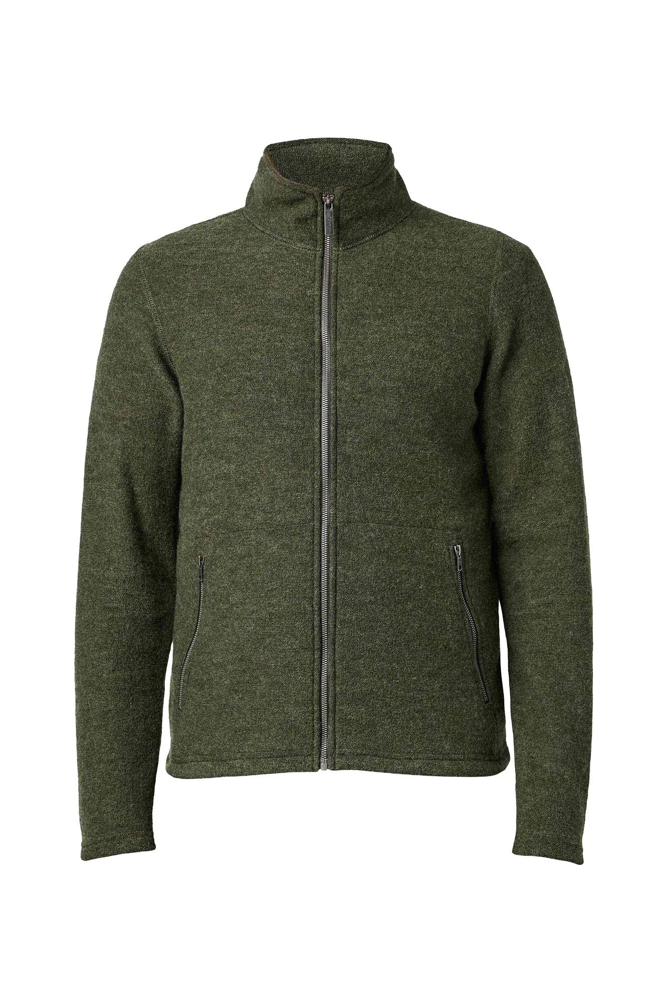 Ivanhoe Bruno Full Zip Wollpullover Loden Green Tencel