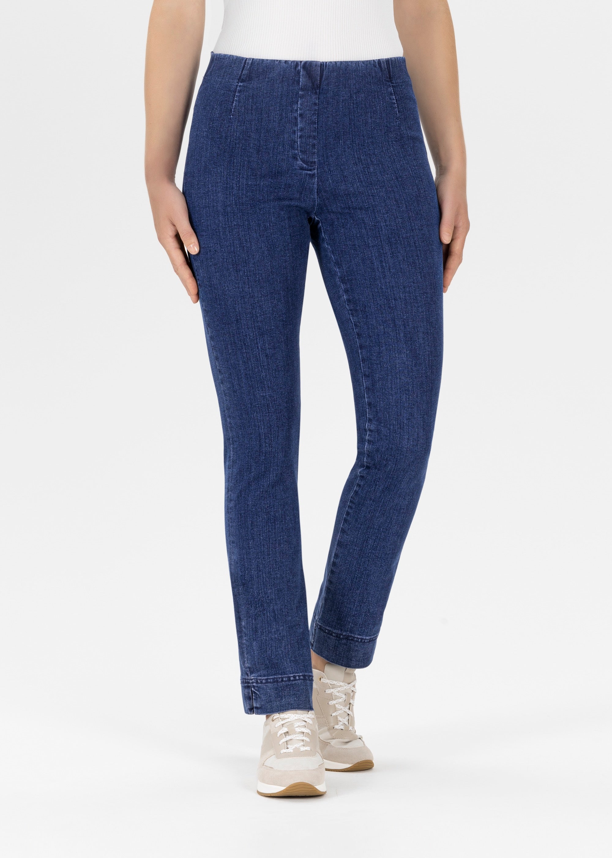 Stehmann Ina Straight Fit Hose fjord navy 7/8 Denim