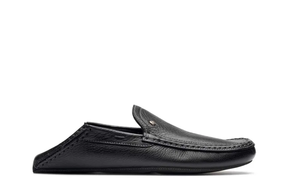 Paraboot Loft Matelasse Loafer Grau-Schwarz Leder
