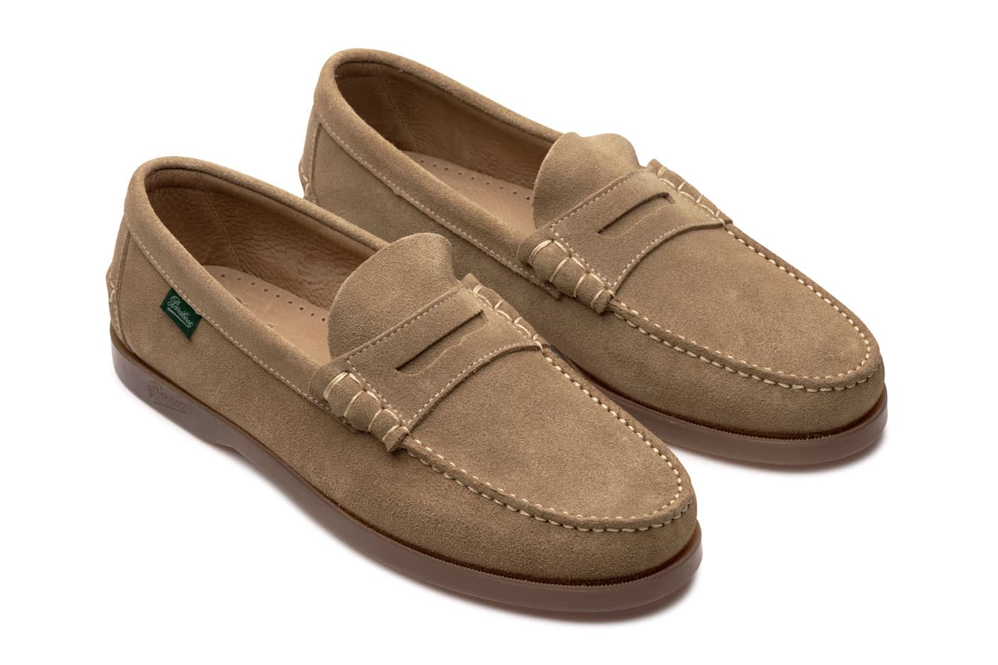 Paraboot Coraux Marine Miel-Velours Loafer Sand