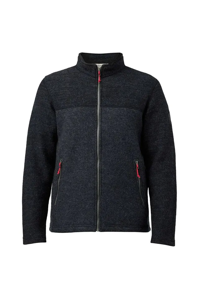 Ivanhoe Jon Full Zip Wolljacke Volcanic Ash