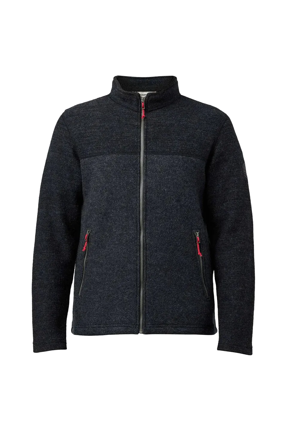 Ivanhoe Jon Full Zip Wolljacke Volcanic Ash