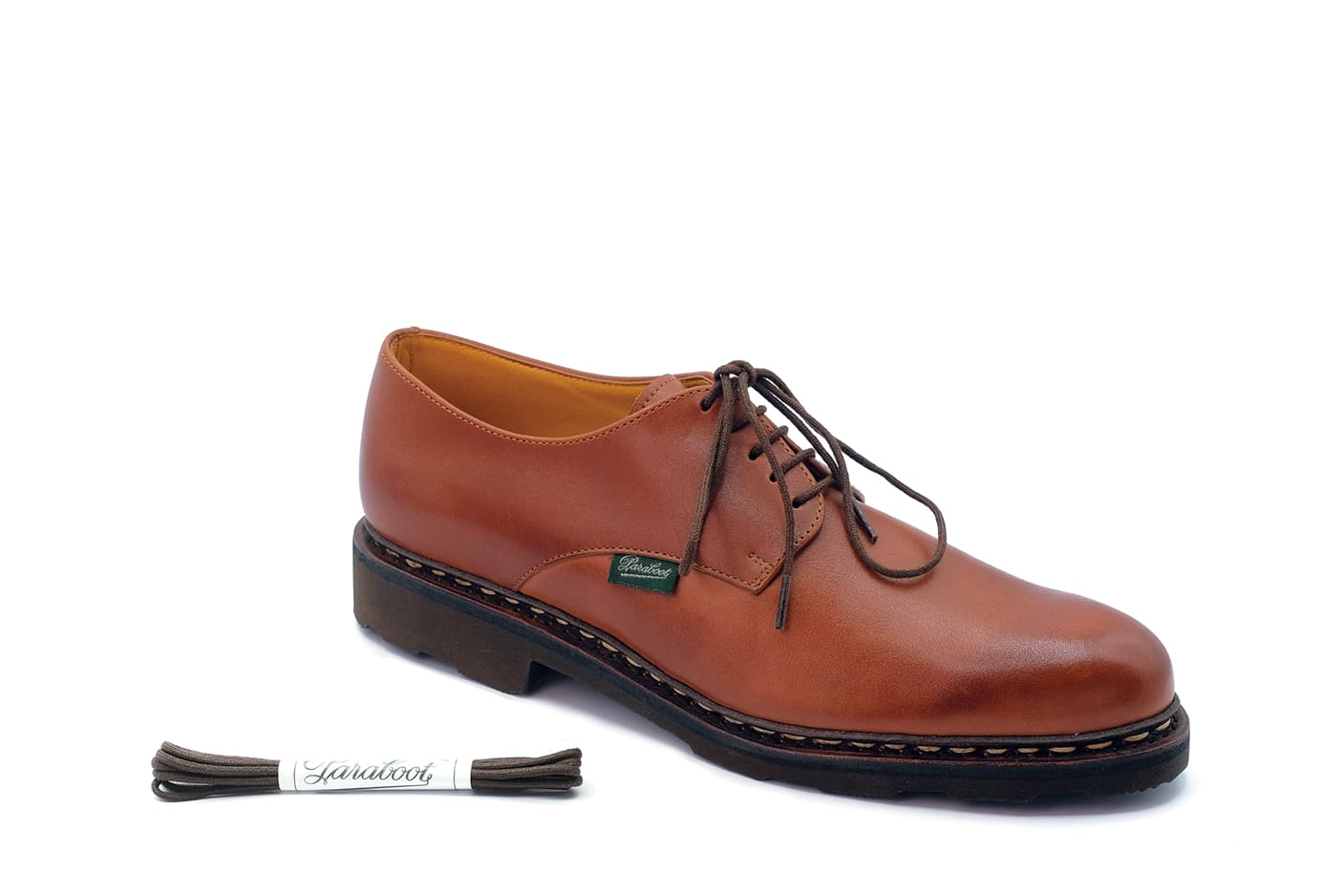 Paraboot Lacets Fins Schnürsenkel Cafe Braun Rund